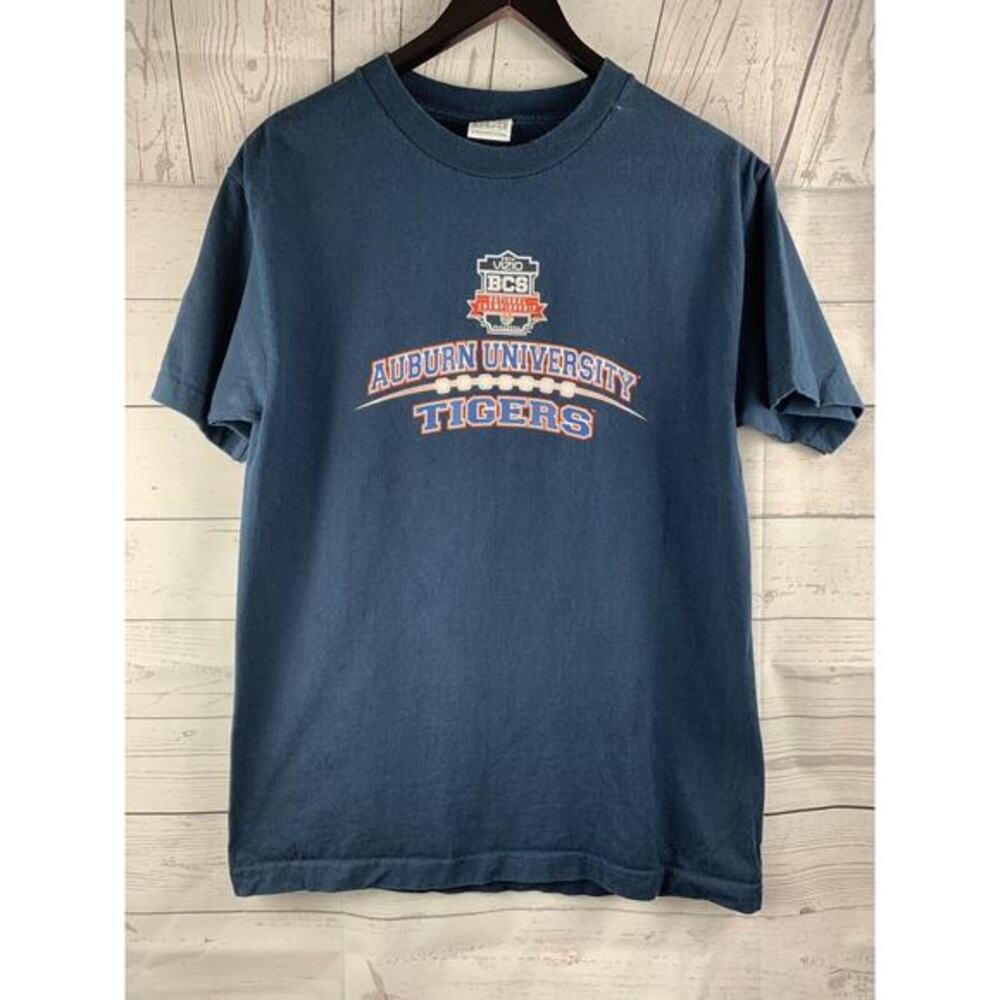Auburn‎ Tigers Football 2014 BCS National Championship Adult Medium Navy T-shirt
